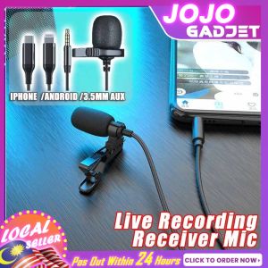 🎙FREE Shipping+COD🎙 Lavalier Microphone Type C Earphones 3.5mm Wired In-Ear Earphone For Karaoke Live Games Record Video