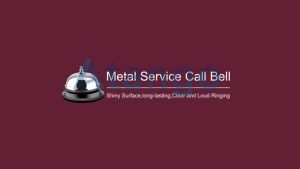 Stainless Steel Call Bell For Hotels Schools Restaurants