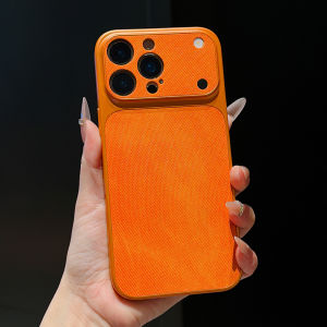 Vintage Oxhide Leather Texture Case For iPhone Air 17 16 15 14 13 12 11 Pro Max Plus Instantly Change To17 Camera Matte Cover