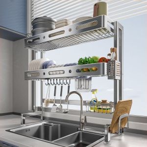 KOI ชั้นวางจาน ที่คว่ำจาน  สแตนเลส 304 แท้ 100% ชั้นคว่ำจาน  ที่วางจานบนซิง ชั้นวางจานชาม ชั้นวางคร่อมอ่างล้างจาน Dish Drainer Rack