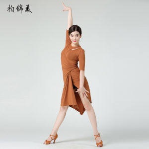 Latin Dance Clothes Female Adult New Dress Practice Performance Costume Competition Dance Asymmetrical Exercise Clothing