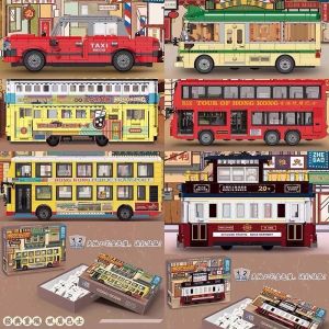 Chinese Building Blocks & Creative Hong Kong Double Deck Bus Tram Children's Assembled Toys Gift