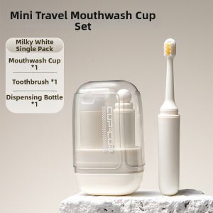LUTUMEI | Portable Travel Toothbrush Toothpaste Cup and Organizer