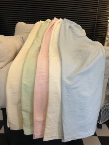 Extended Cloud Cotton Thin Wide Leg Home Pants Women Loose Fit Summer Sleepwear Comfortable Breathable Lightweight Trousers