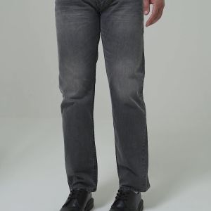 Lee Cooper Straight Fit Jeans Harry Worn Medium Black Rustic