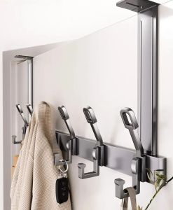 LOCIKA | Adjustable Over-the-Door Clothes Hanger No Drilling Required