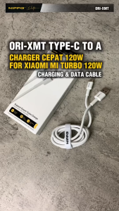 Hippo Elite Cable Xiaomi 120W Turbo Charge HC-XMT White Kabel Turbo Fast Charging Length 100cm