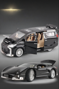 Oversized Metal Alphard Van Toy Car
