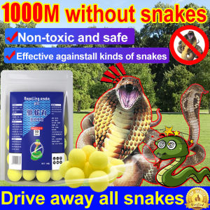 【No snakes in 100years】Long-Acting Snake Repellent Pills free10 mesh bags Snake Repellent harmless to pet Belerang halau ular Suitable for farm/outdoor/indoor/office Anti-Snake racun penghalau ular 驱蛇丸