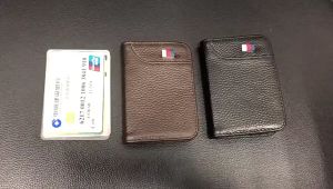 Dompet Pria Model Lipat Bahan Kulit PU Dompet Kartu Card Holder