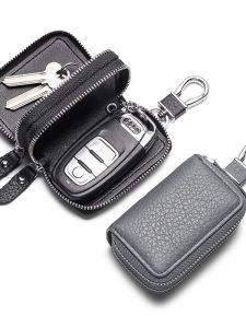 High-End Business Zipper Couple Waist Hanging Key Holder Large Capacity Multi-Functional Universal Key Case for Car And Home