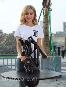 Xe đẩy gấp gon 2 chiều du lịch