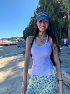 ❣Fortunee ❣ เสื้อกล้ามสายเดี่ยวทรง U มี2สีให้เลือก สำหรับผู้หญิง ใส่ได้หลายแบบในช่วงฤดูร้อน เข้ารูป ช่วยให้ดูผอม เก็บเอว