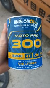 Dầu (nhớt) xe máy  xe số nhập khẩu từ ÚC ANGLOMOIL MOTO PRO 300 10W40 0.8L cao cấp