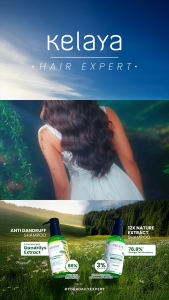 2 Pcs Kelaya Hair Expert Anti-Dandruff Shampoo Non SLS 100ml Hair Care Shampo Anti Ketombe Bandel