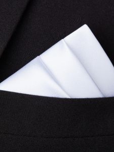 ผ้าพับกระเป๋าสีขาวสำหรับผู้ชาย ผ้าเช็ดหน้าสีพื้นสำหรับใส่ไปทำงาน ผ้าเช็ดหน้าสี่เหลี่ยมเล็ก ผ้าเช็ดหน้าผู้ชาย ผ้าเช็ดหน้าลายดอกไม้