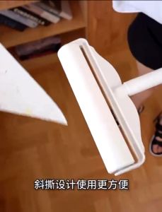 GetGadget⚙ 19/24cm Long Pole Sticky Roller Duster Mop Sticky Remover Sticky Lint Roller for Dust Hair Pet Rambut Melekit Pelekat