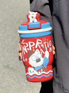 Cốc Giữ Nhiệt Dễ Thương Có Van Chè Cốc Cà Phê Học Sinh Cốc Nước Tách Trà Chuyên Dụng Cốc Giữ Nhiệt 410ml Cốc Bằng Thép Không Gỉ