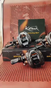 REEL KATANA SATARU BAITCASTING REEL BC CARBON MAMPU MENAMPUNG BEBAN HINGGA 10KG GEAR RATIO 7.5:1 BALL BEARING 10+1 BB