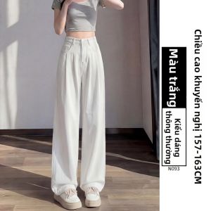 YAYANGREN | Quần Jeans Tencel Đùi Rộng Thoáng Mát Dành Cho Kích Cỡ Lớn Có Dây Nịt Co Giãn