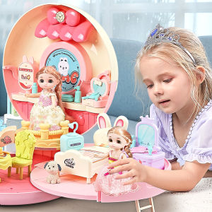 giao Nhanh 2h Balo đồ chơi công chúa hình Donut có thể làm túi đeo chéo. Hộp đồ chơi nhà công chúa. Balo có 1 công chúa