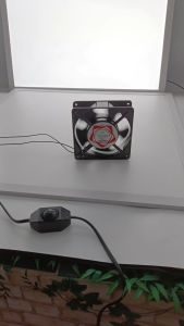 220V Incubator Blower Fan Heavy Duty Metal Exhaust Cooling Fan with Adjustable Dimmer Switch Plug