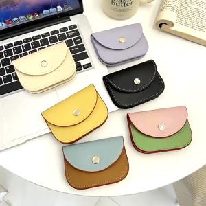 Hathin muii - mini halfmoon dompet wanita kartu cash/coin wallet fashion Korean style wallet Tempat kartu/dompet mini yang dapat dilepas