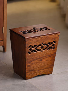 YILI DECO | Luxurious High Aesthetic Wooden Waste Bin