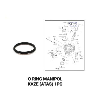 O Ring Manipol Kaze ATAS (Harga Per 1 PC) - Oring Karet Seal Sil Siel Manipul Manifold Kawasaki Kaze R