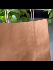 Black kraft Paper Bag with Handle Perfect for Retail Wedding Gifts Party Gifts Boutique Stores Bakeries and Business Event