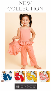 Kids Girls 3-in-1 Terno Set – Ruffle Spaghetti Strap Sando + Shorts + Pants | Plain Cotton Coordinates for infant baby 1-12 Years Old | Pambahay to OOTD Outfit in Pastel & Vibrant Colors