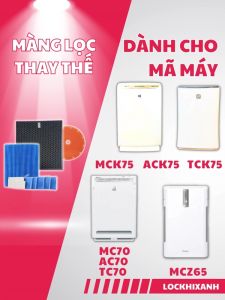 Màng lọc không khí DAIKIN nội địa nhật mcz65 mck/tck/ack75 mc/ac/tc70. lõi hepa bóc máy lõi than hoạt tính giá rẻ chất lượng cao