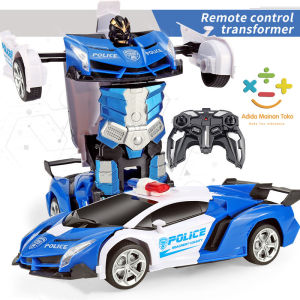Mainan Anak Remote Control Rc Transformer 1:20 Mobil Remot Robot