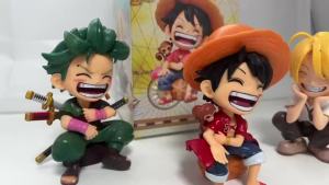 Bandai | Hot 12-15cm Anime ONE PIECE 6pcs Set Monkey D Luffy Roronoa Zoro Action Figure Movie Model Toy Birthday Christmas Gift In Stock