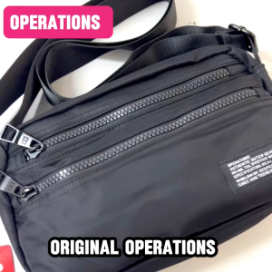 Ready Stock!! Operations Fashion Men Sling Bag Shoulder Bag Chest Bag Smooth & Soft Nylon