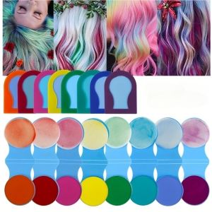 ผงย้อมผมแบบใช้แล้วทิ้ง สีอ่อน สีผมชั่วคราวแบบเรนโบว์ ใช้งานง่าย ย้อมผมสีเดียวแบบใช้แล้วทิ้ง
