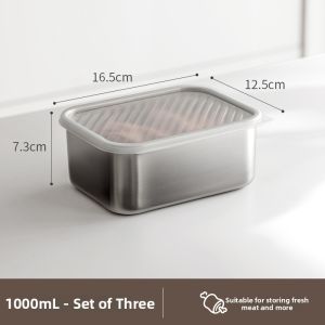 LANJIAOLUO | Food Grade Stainless Steel Sealed Food Storage Container