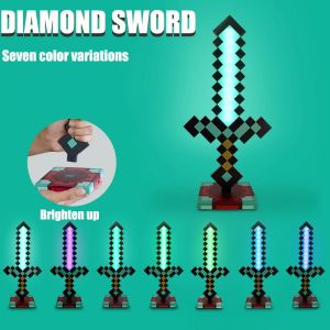 Luminous Lantern Nightlight Rechargeable Game Pixel Light Surrounding ChildrenS Bedroom Atmosphere Light Home Decor Ornament