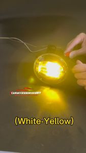 Toyota bicolor fog lamp 2 color change led fog light alphard vellfire voxy noah hilux camry yaris cross vios