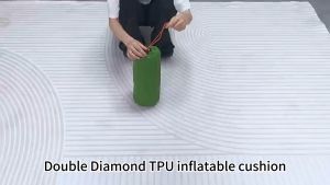 Outdoor Camping mat Inflating Bed with Pillow Single/Double  Lightweight Picnic Camping Folding Sleeping Mat Auto Air Pad Built-in Pump Moistureproof