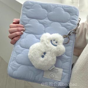 Blue Snowie เคสป้องกัน iPad pro กระเป๋าใส่ของแบบลำลอง ดีไซน์น่ารัก ปักลายเมฆ สำหรับโน้ตบุ๊กคอมพิวเตอร์ สำหรับ Huawei Apple Lenovo