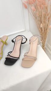 Simoncelli Sepatu Wanita Heels Tali Belakang Import 6763-18