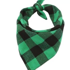 Cotton Plaid Dog Kerchief Scarf England Style Triangle Bib Drool Towel Pet Scarf Dog & Cat Decorative Towel Pets Accessories