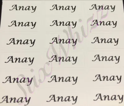 [SG Stock] Iron on Clothing labels Daycare labels Kids name stickers Name labels