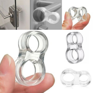 5PCS Silicone Transparent Door Stopper Handle Buffer Children Safety Shockproof Pad Wall Furniture Protector Anti-collision Door Stops