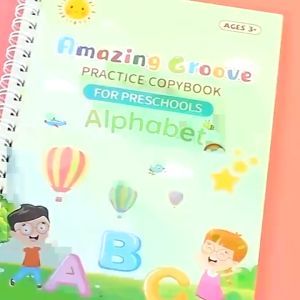 BSN Copybook Kids magic Reusable learning writing Book Set Tracing Workbook Education Stationery Books