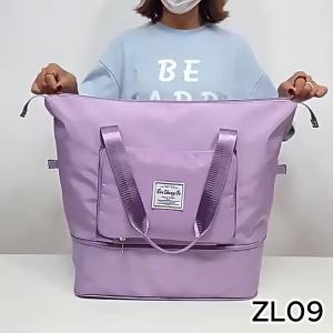 Travel Bag Duffel Bisa Lipat Kain Oxford Waterproof / Tas Gym Fitness Tas Jinjing Olahraga - ZL09