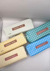 Tempat Pensil Resleting Boemetry Square / Tempat Pensil Bahan Parasut Anti Air