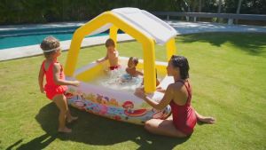 Kids Swimming Pool Sun Shade Pool Indoor baby kids ocean ball pool -kolam kanak-kanak kembung