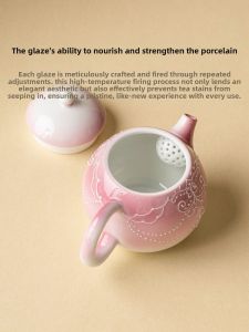 SHUANGYU | Gradual Ceramic Tea Pot with Anti-scald and Filter Function